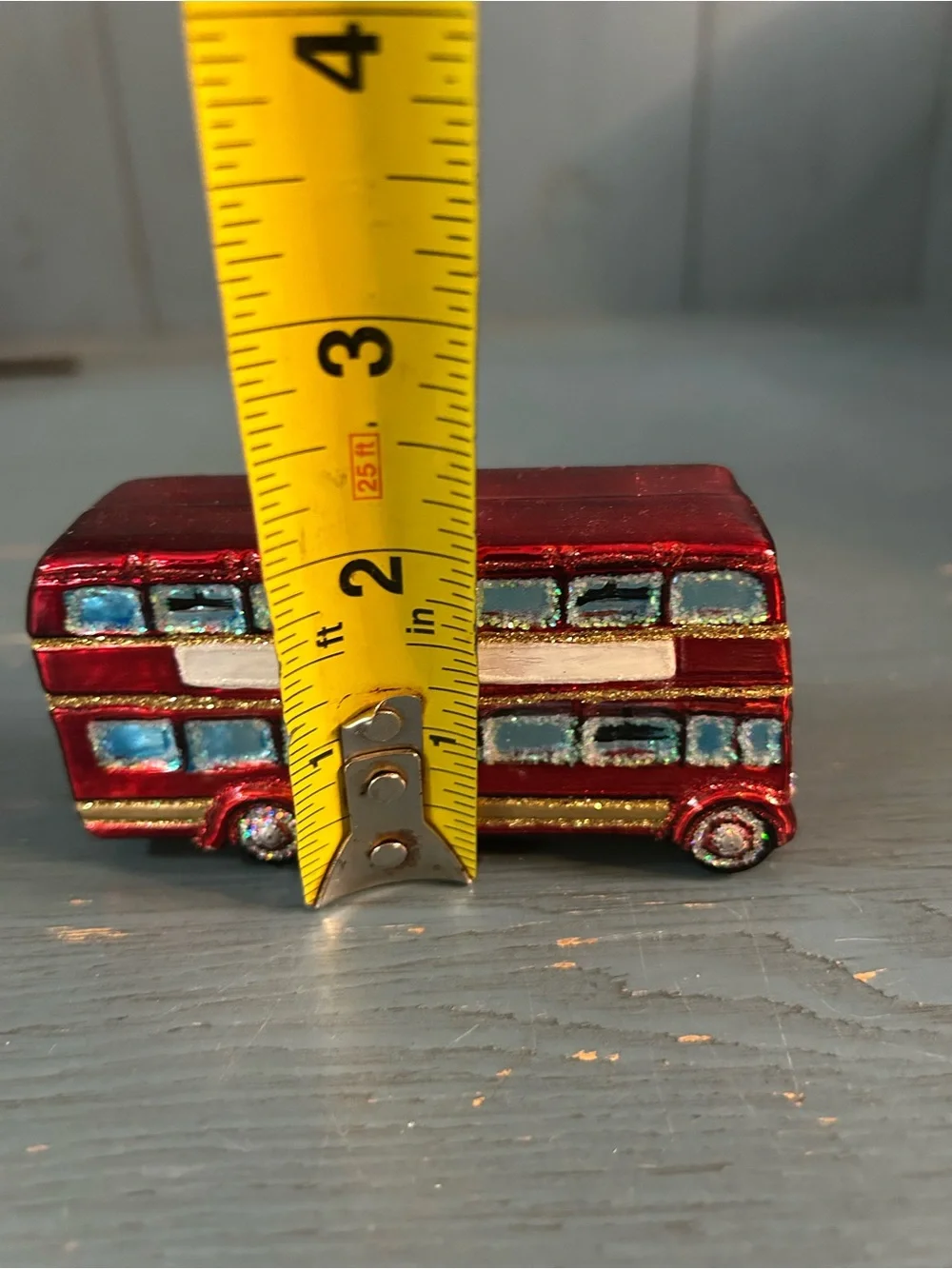 Red Double-Decker Bus Holiday Ornament - Old World Christmas